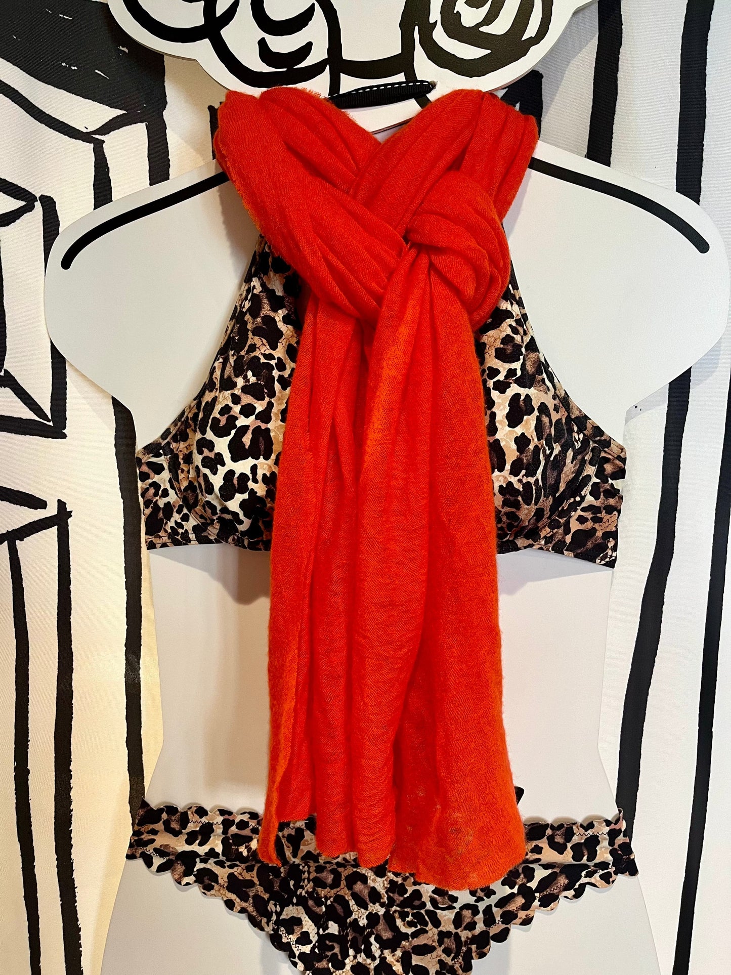 Botto Giuseppe Scarves Saville Orange Cashmere Scarf