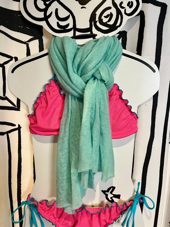 Botto Giuseppe Scarves Seafoam Cashmere Scarf