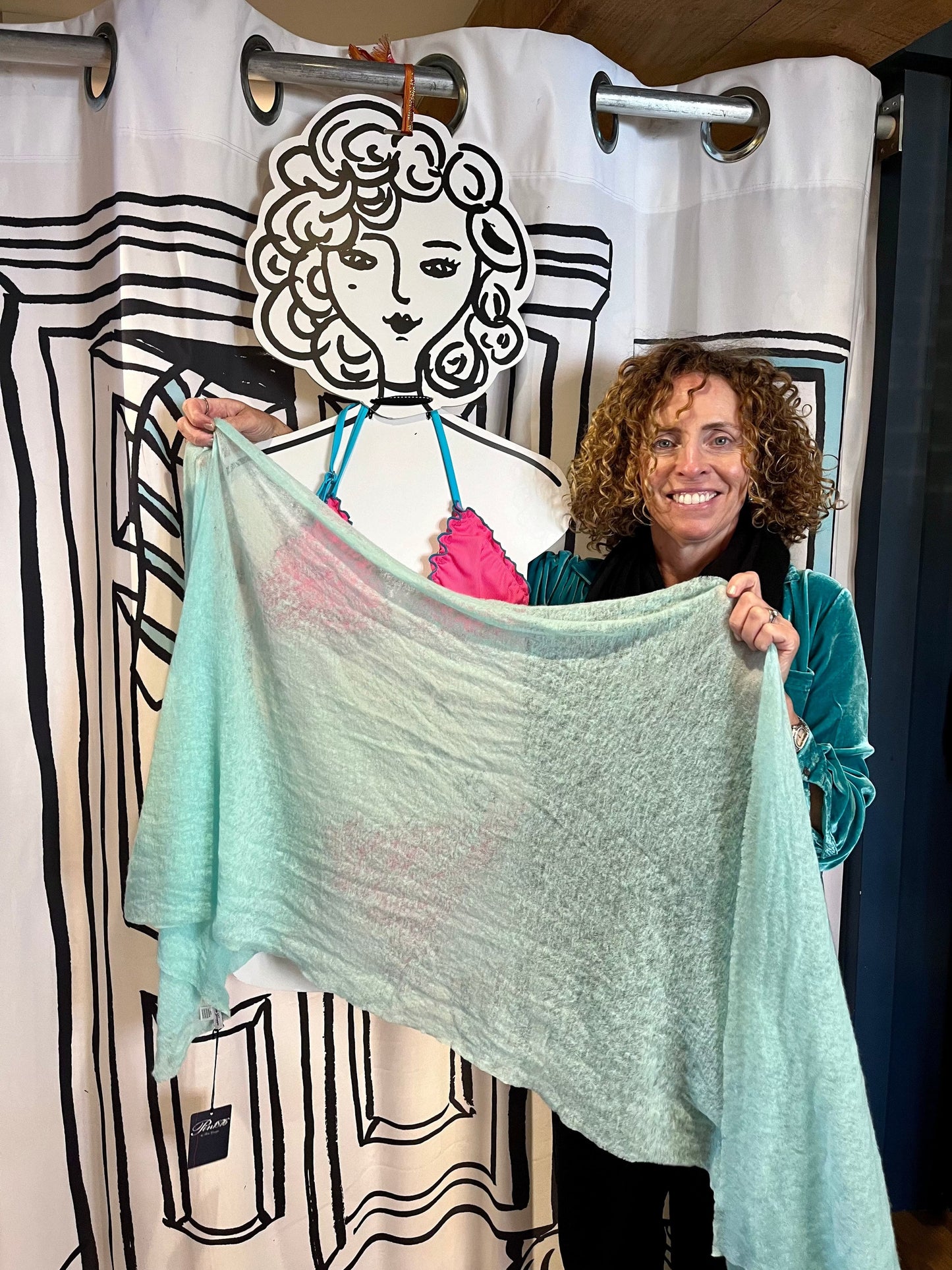 Botto Giuseppe Scarves Seafoam Cashmere Scarf