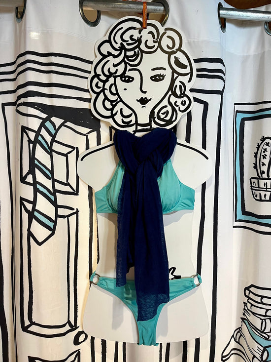 Botto Giuseppe Scarves Twlight Blue Cashmere Scarf