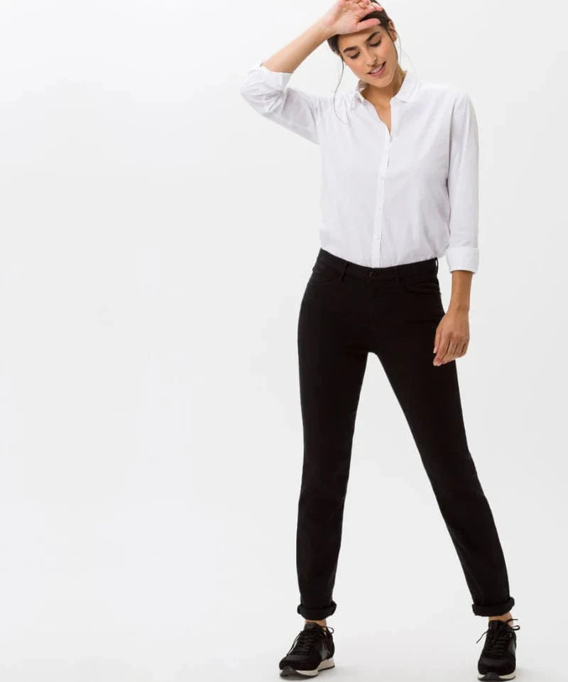 Brax Trousers Shakira Bootcut Jeans in Black