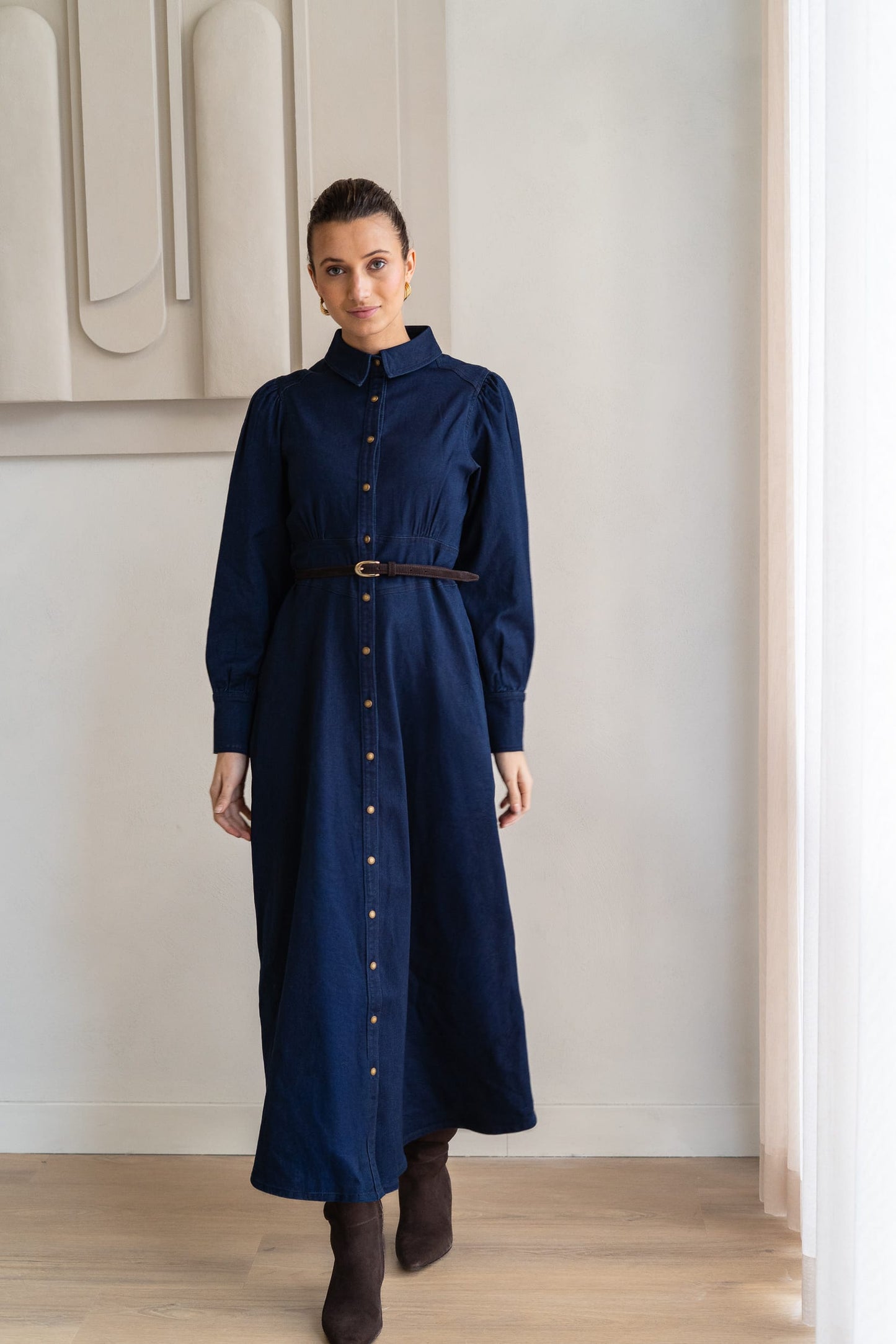 BRDR Dresses Row Denim Dress