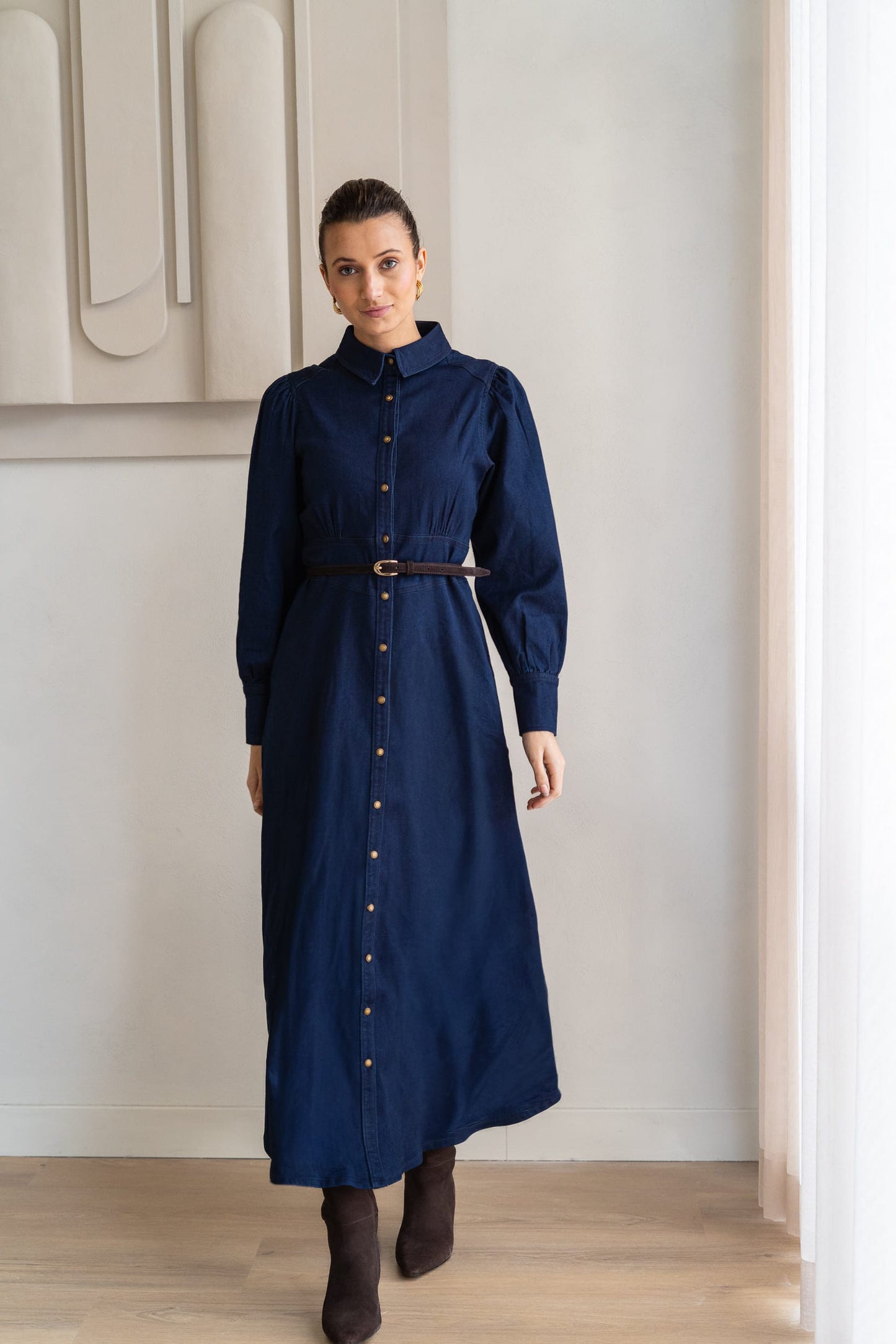 BRDR Dresses Row Denim Dress