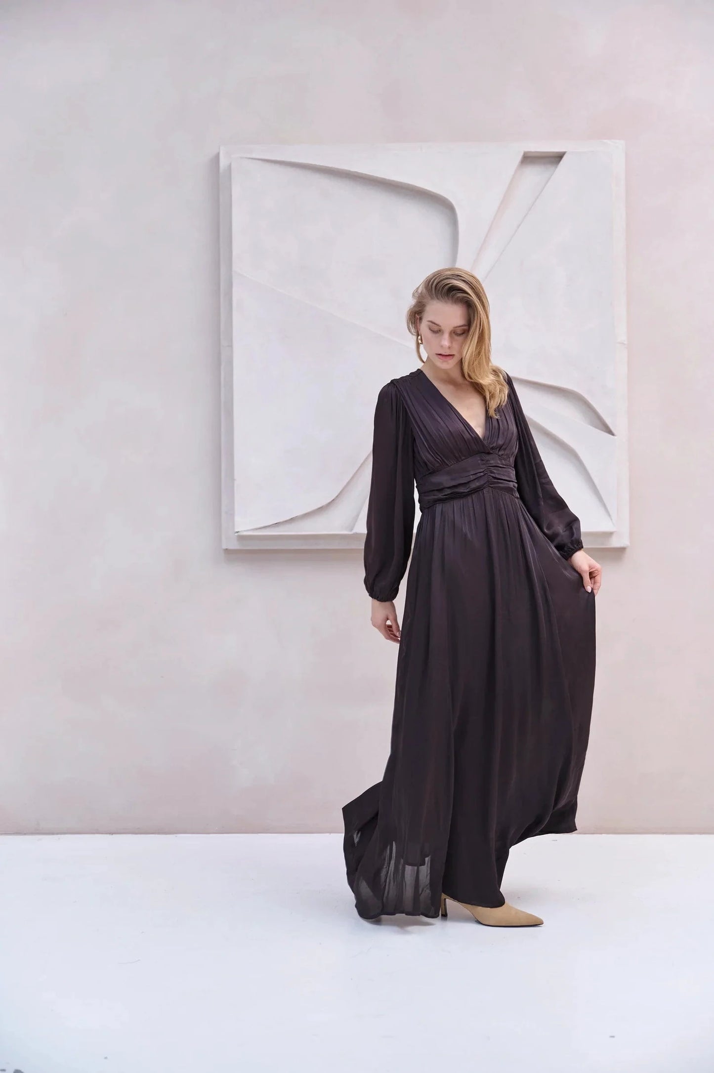 BRDR Dresses Valarie Dress in Dark Wine