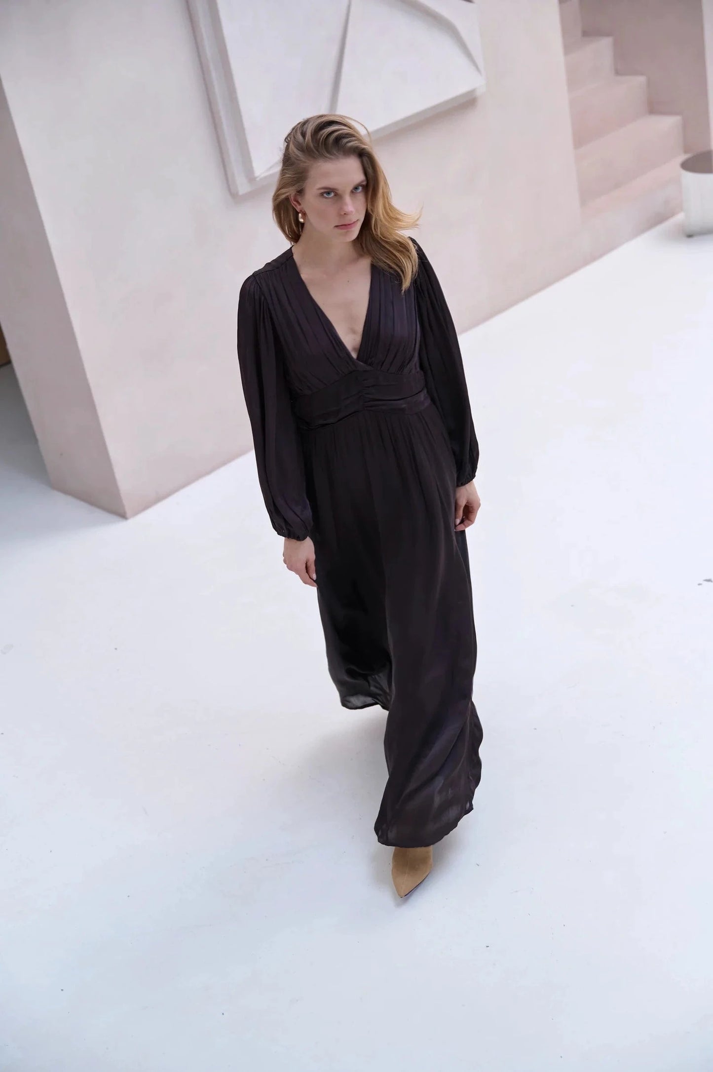 BRDR Dresses Valarie Dress in Dark Wine