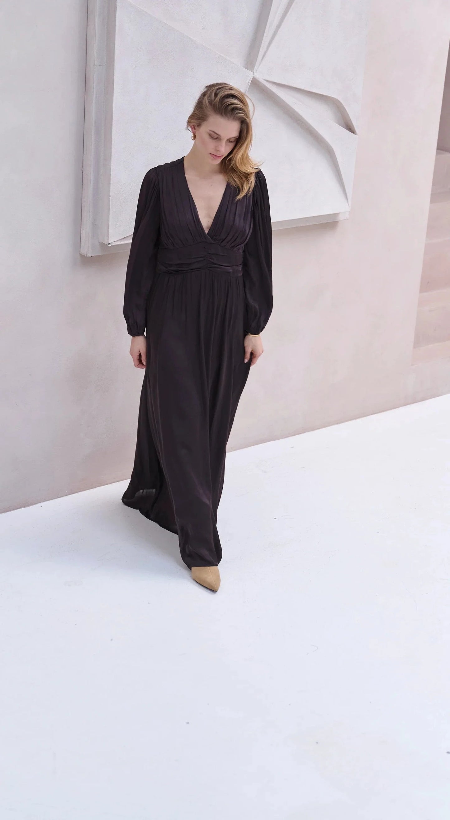 BRDR Dresses Valarie Dress in Dark Wine