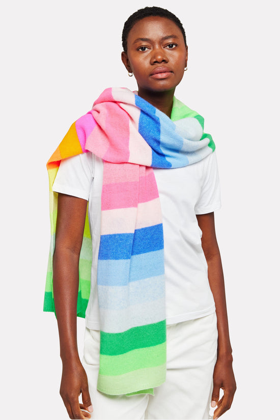 Brodie Cashmere Scarves Stripe Up Travel Wrap