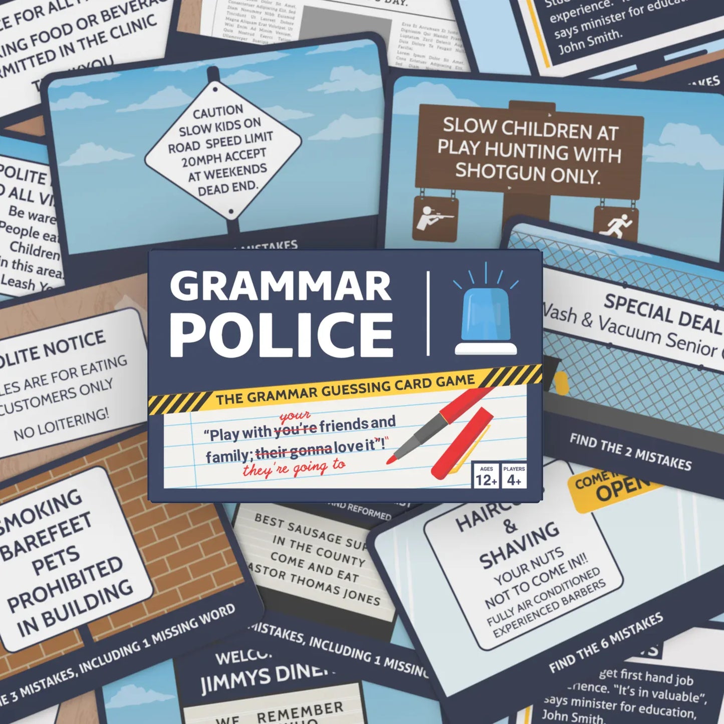 Bubblegum Stuff Card Games Grammar Police Card Game