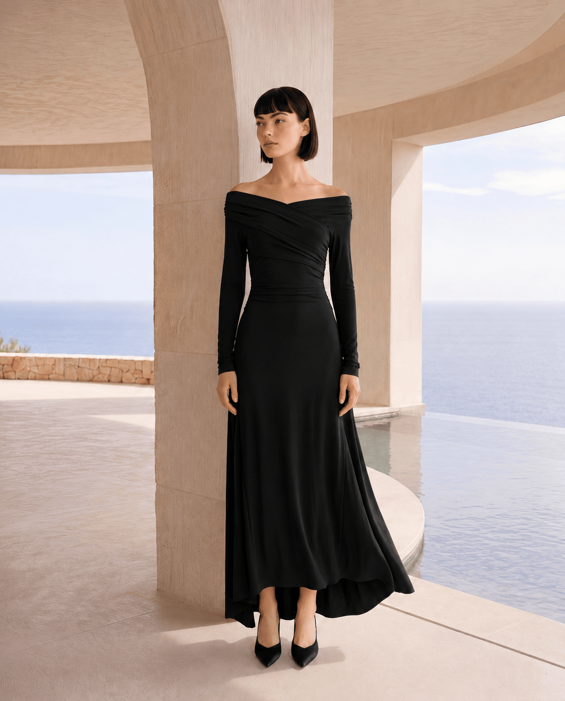 Carla Ruiz Dresses The Solstice Dress in Black