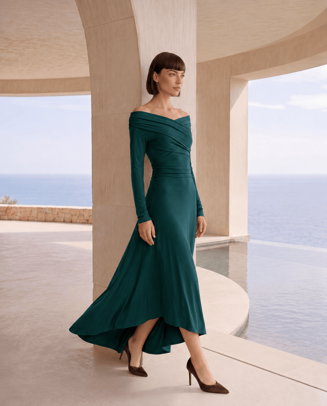 Carla Ruiz Dresses The Solstice Dress in Emerald