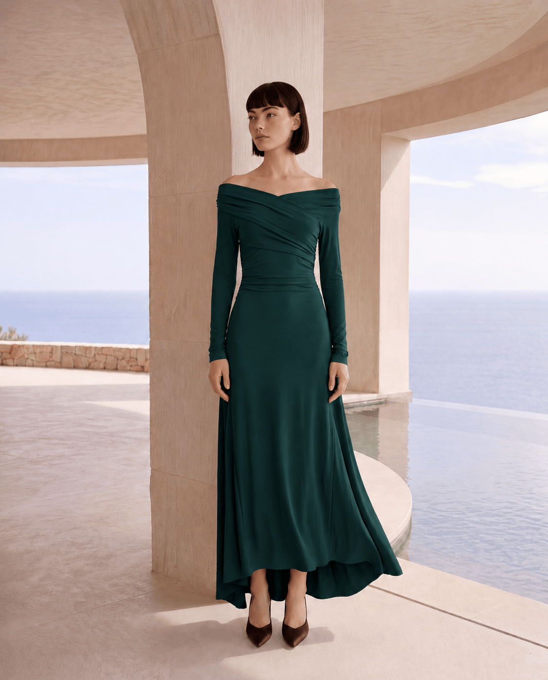 Carla Ruiz Dresses The Solstice Dress in Emerald