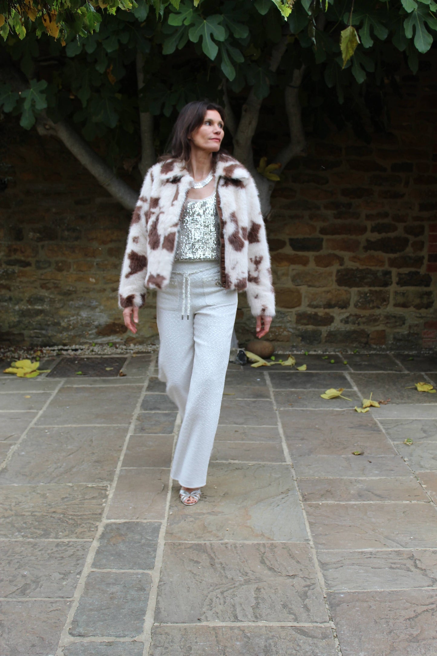 Carla Ruiz Trousers Pearl Bouclé Trousers