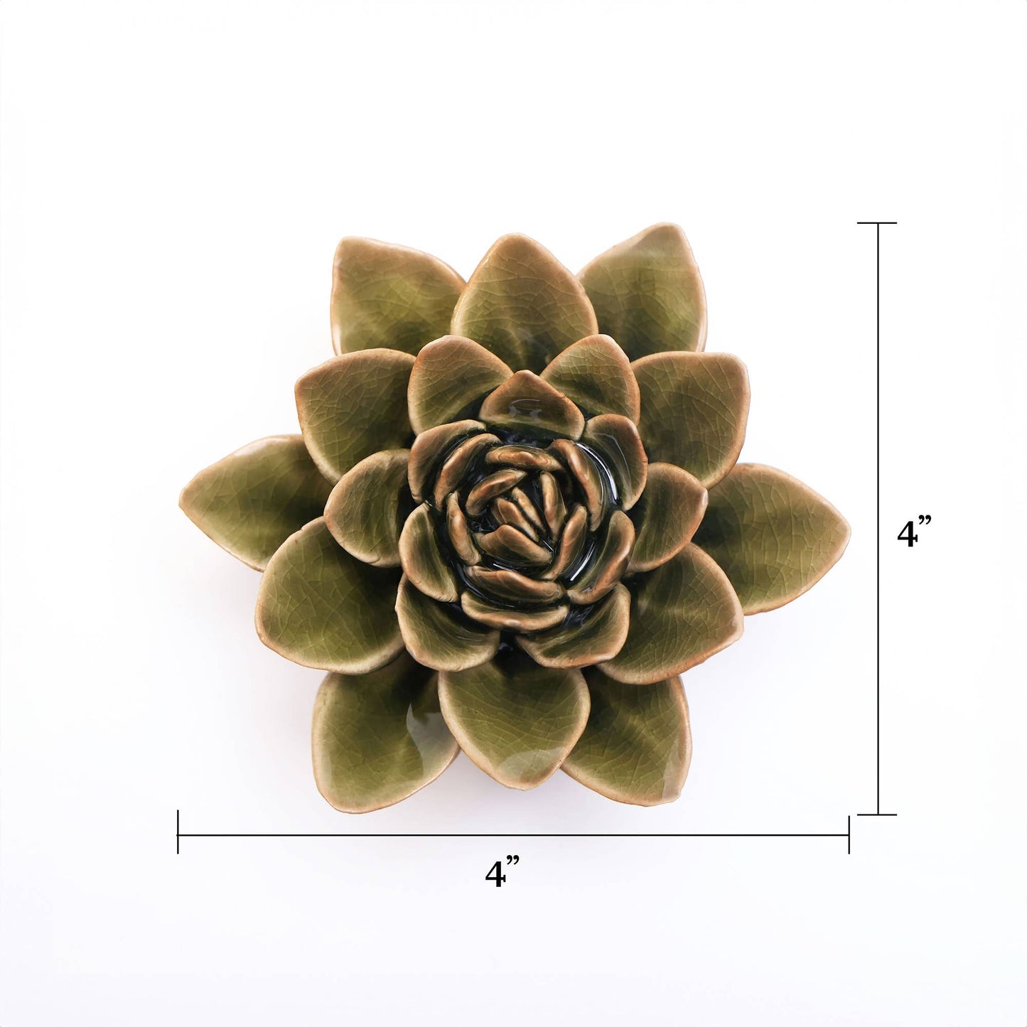 Chive Ceramic Flower Collection 13 Dark Green Flower