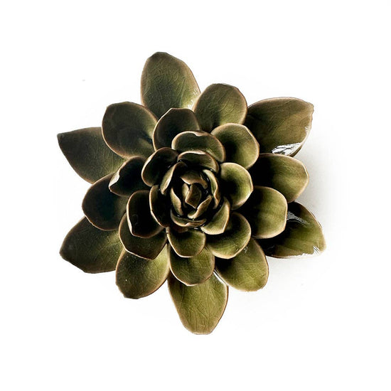 Chive Ceramic Flower Collection 13 Dark Green Flower