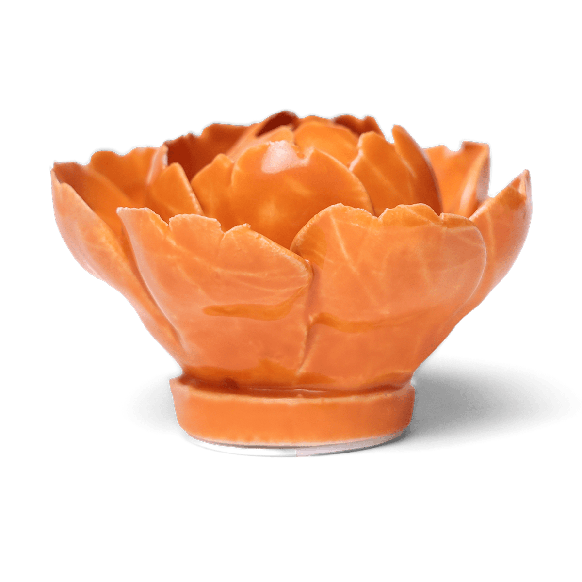 Chive Ceramic Flower Peony Orange 7: Peony Orange