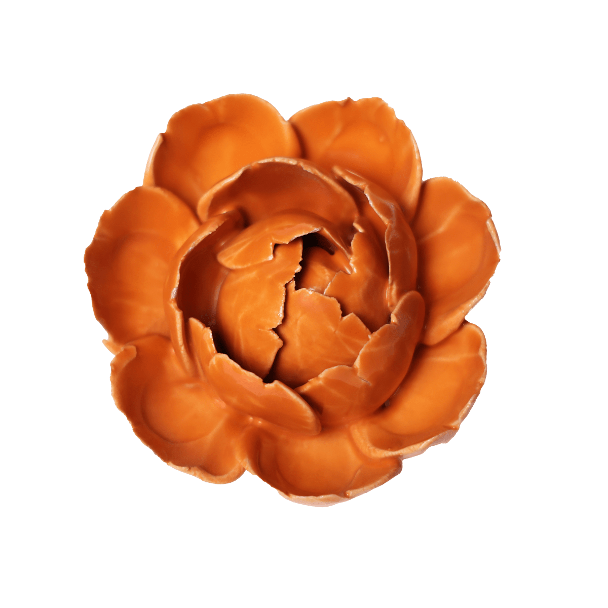 Chive Ceramic Flower Peony Orange 7: Peony Orange