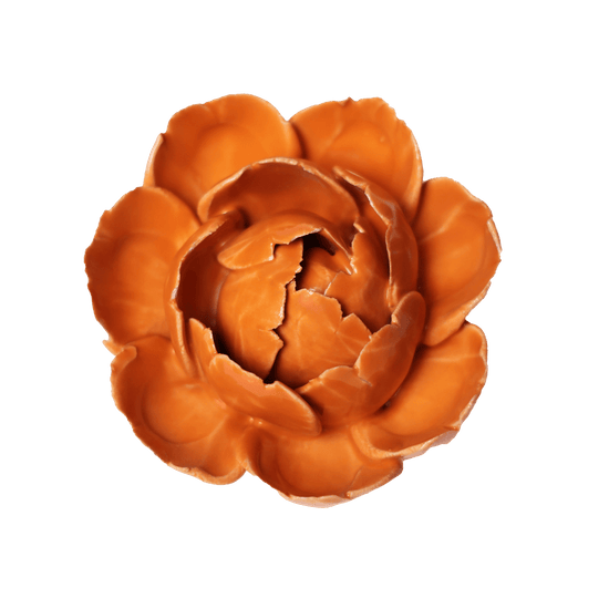 Chive Ceramic Flower Peony Orange 7: Peony Orange