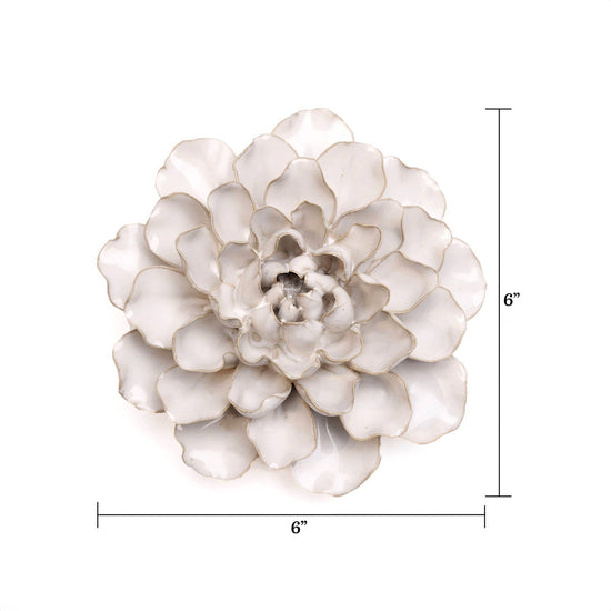 Chive English Garden Ceramic Flower White Water Lily