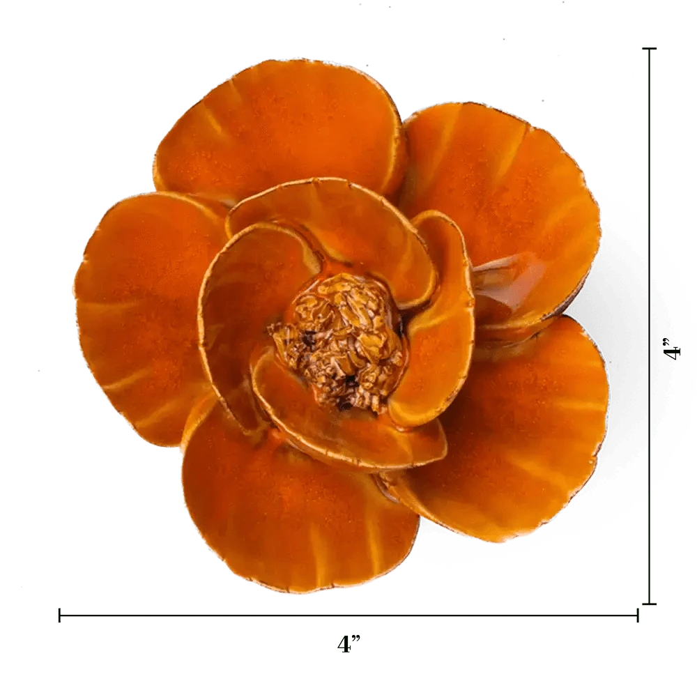 Chive #FR08 Burnt Orange Poppy Flower Shop Gift Items