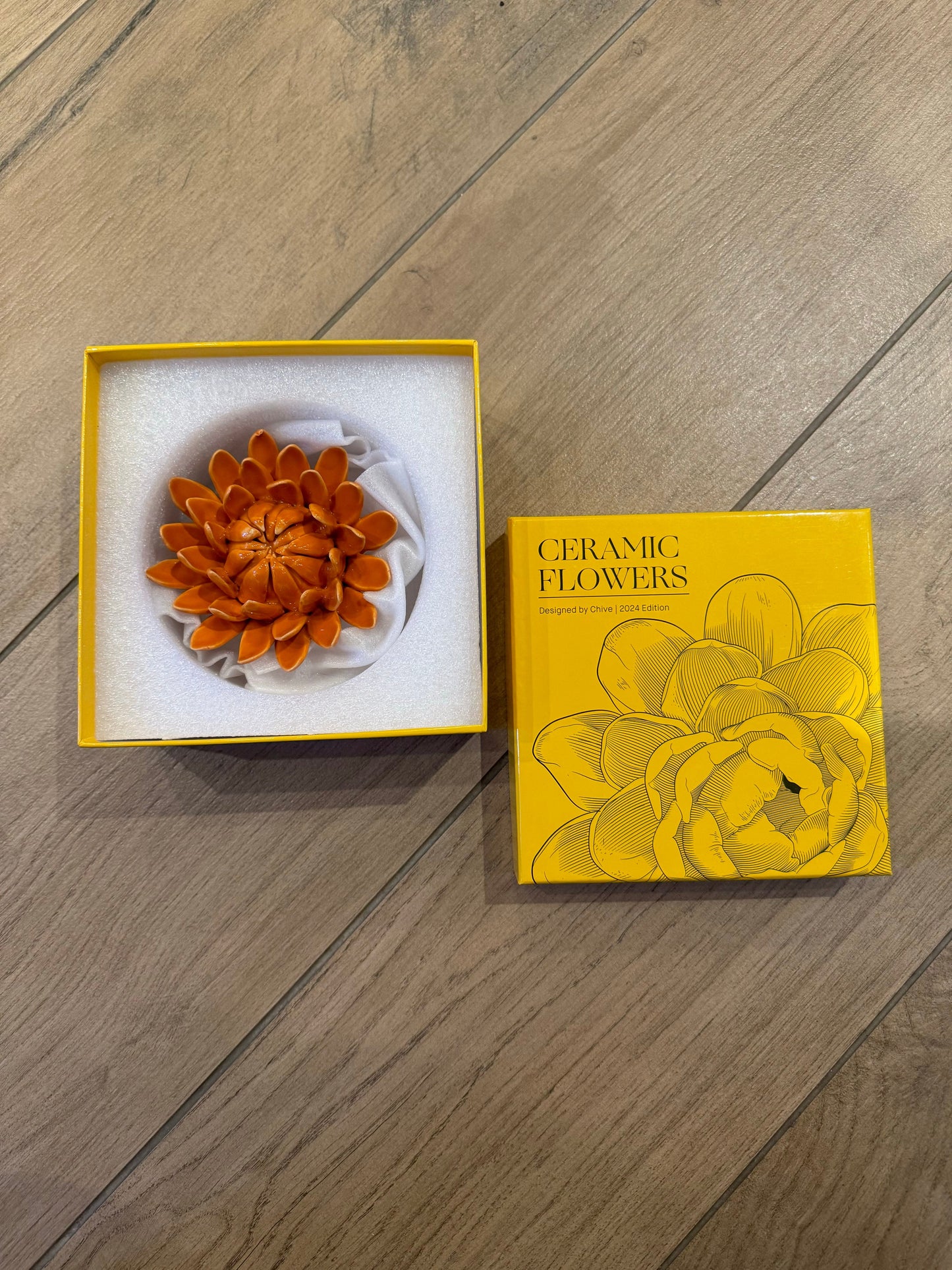 CHIVE Home Ceramic Dahlia in Orange