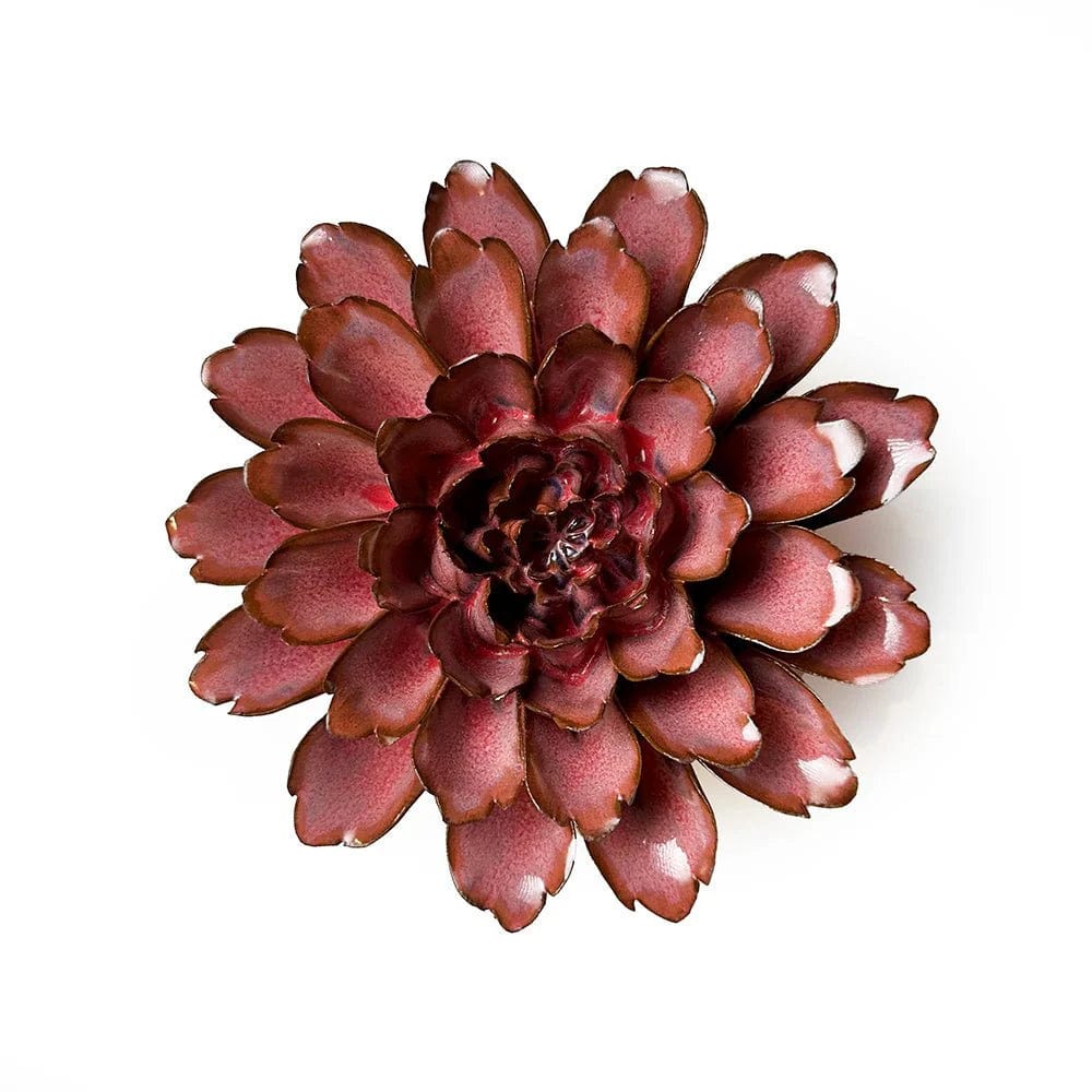 CHIVE Home Ceramic Flower in Rust