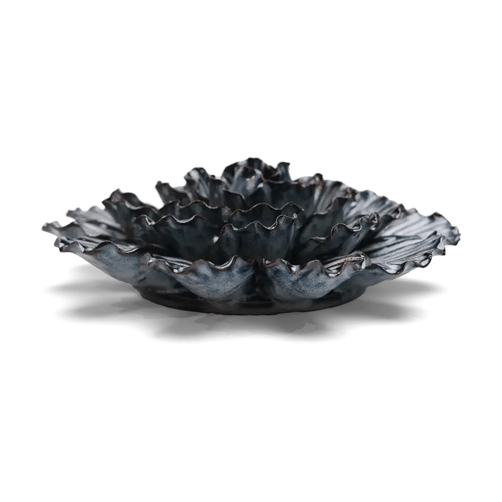 Chive #JA25 Navy Dinner Plate Dahlia Table Top Decoration Boho: Mofo Blue