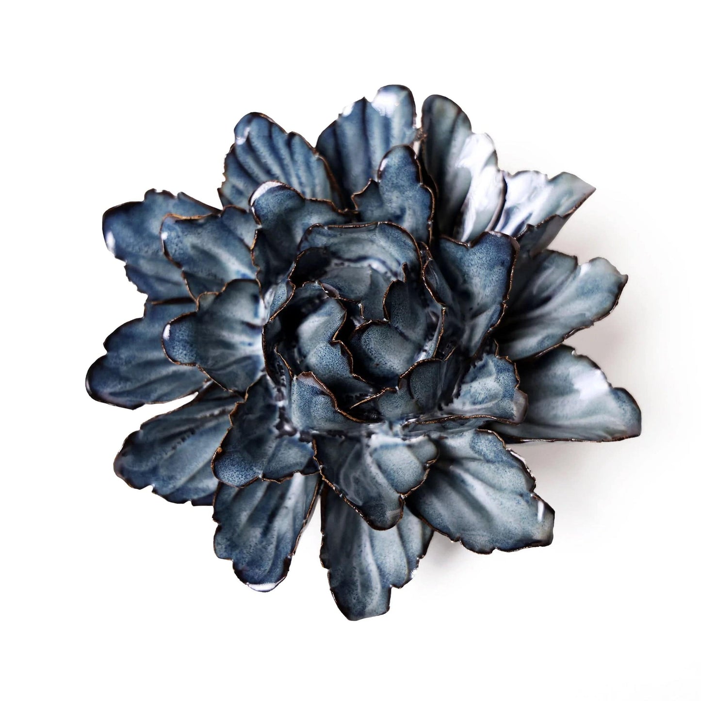 CHIVE Room Decor Ceramic Flow Blue Flower Large