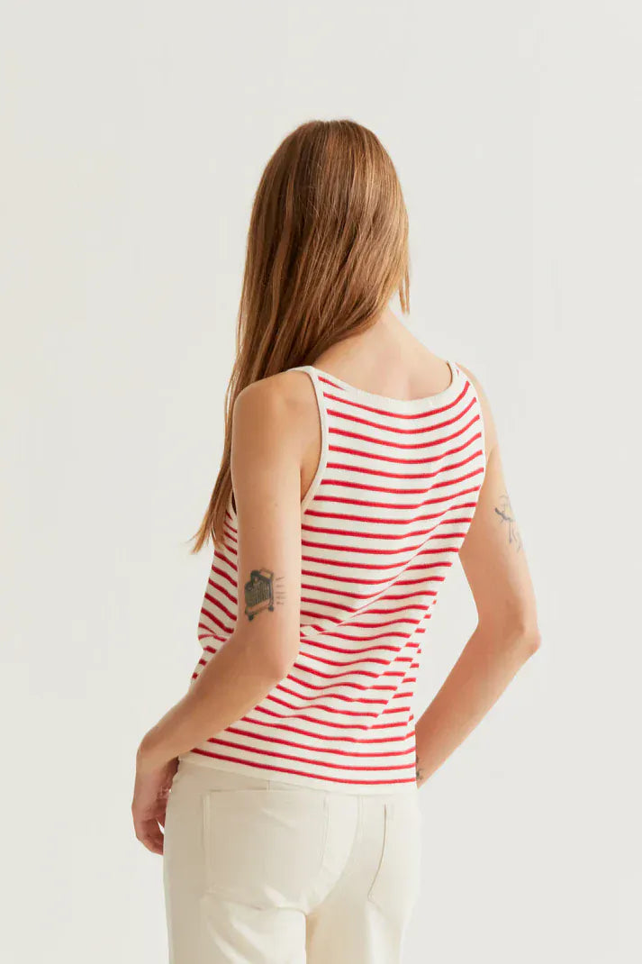 Compania Fantastica Tops Little Strawberry Stripe Top