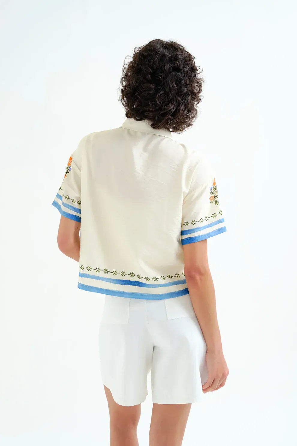 Compania Fantastica Tops Palm and Mermaid Shirt