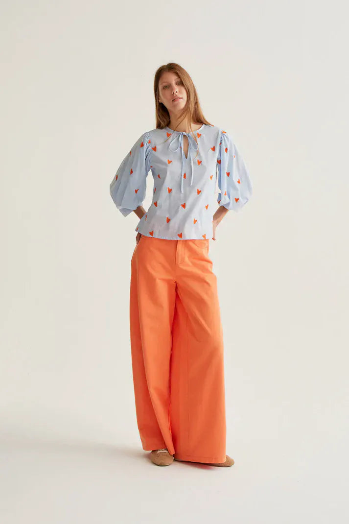 Compania Fantastica Tops Sweetheart Tie Top