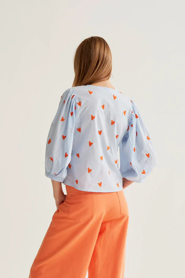 Compania Fantastica Tops Sweetheart Tie Top