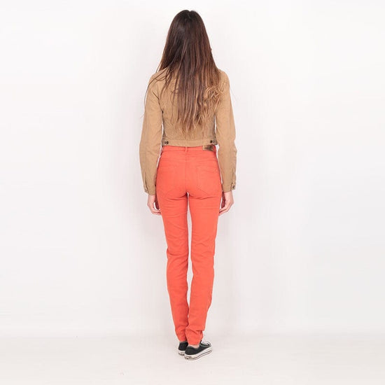 Couturist Jeans Trousers Folia Straight Leg in Orange