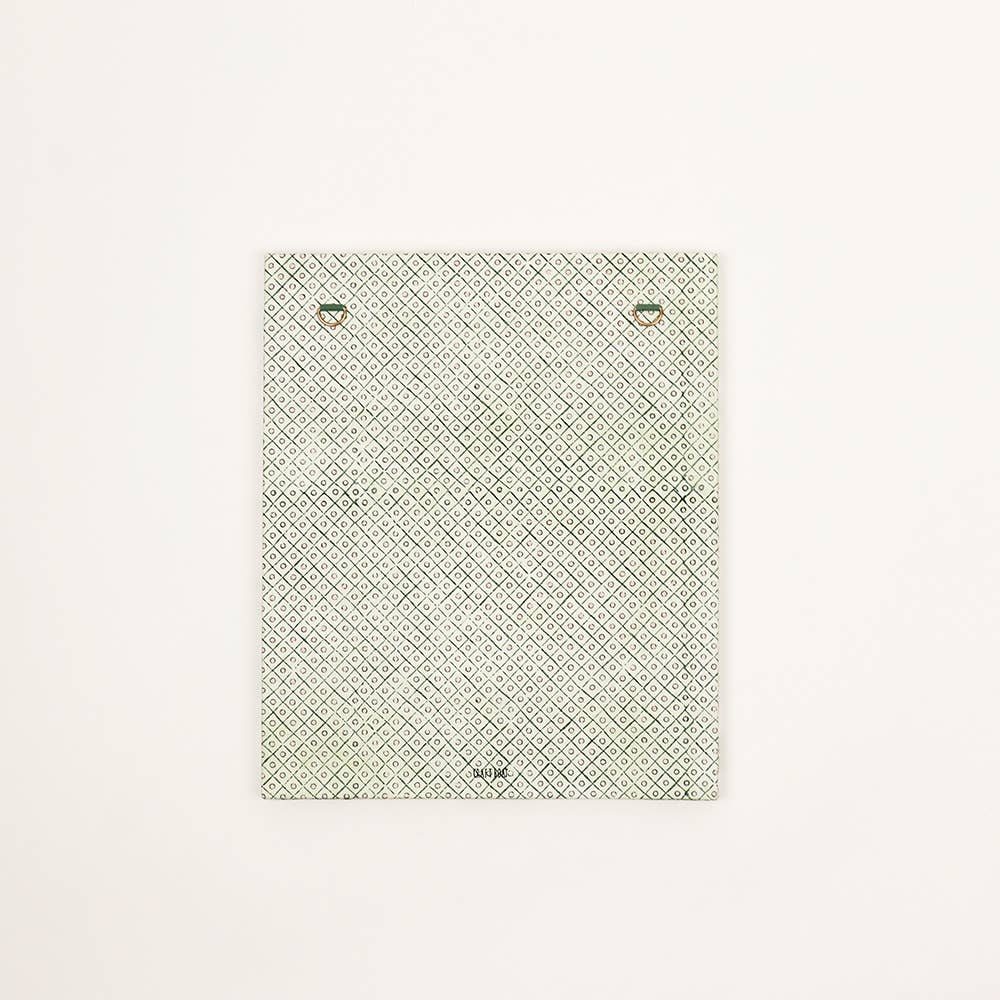 Craft Boat Accessories Block Printed Wall Picture Frame - Blooming Trellis Green
