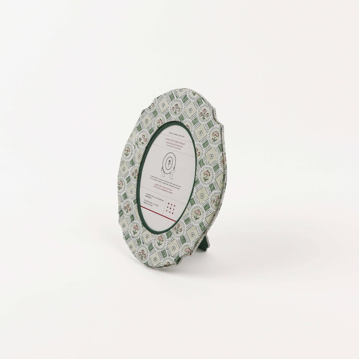 Craft Boat Accessories Oval Table Top Picture Frame - Spring Bloom Green