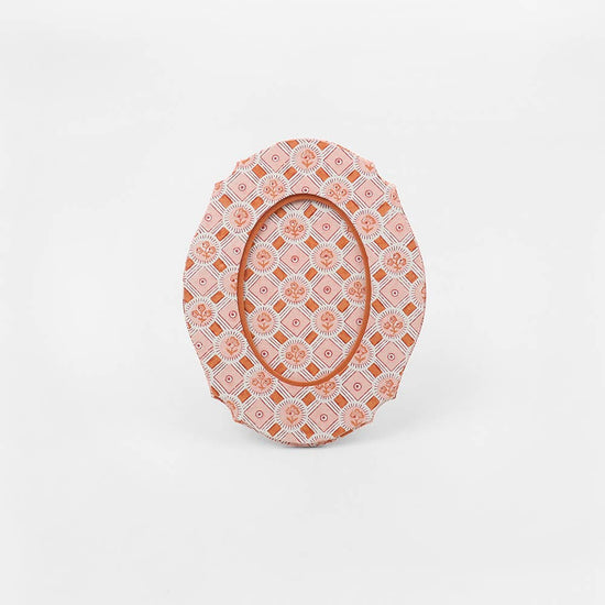 Craft Boat Accessories Oval Table Top Picture Frame - Spring Bloom Orange