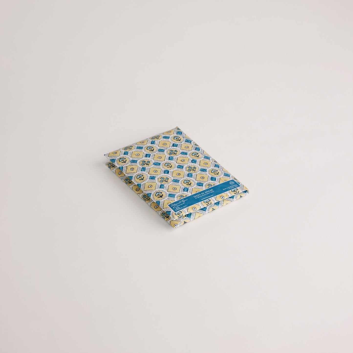 Craft Boat Greetings Cards Block Printed Greeting Card Set - Spring Bloom Blue