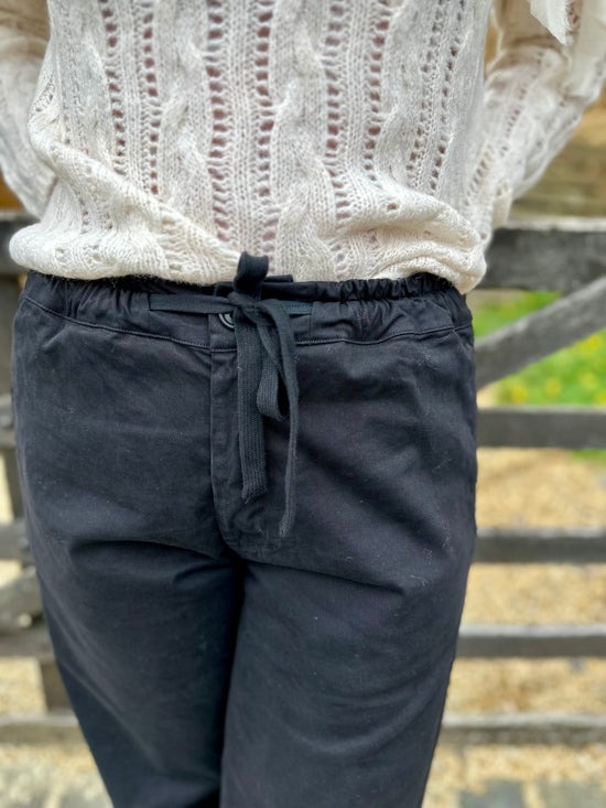 Crossley Trousers Relaxed Cargo Trousers in Black