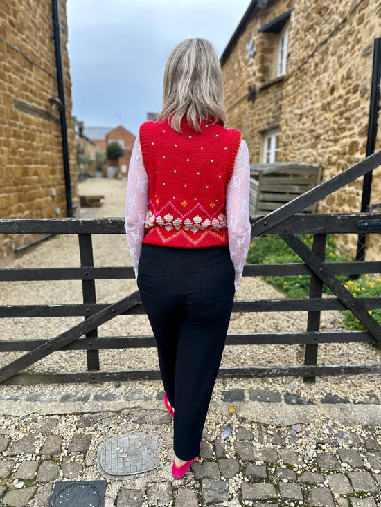 Crossley Trousers Soft Drape Everyday Trousers in Black