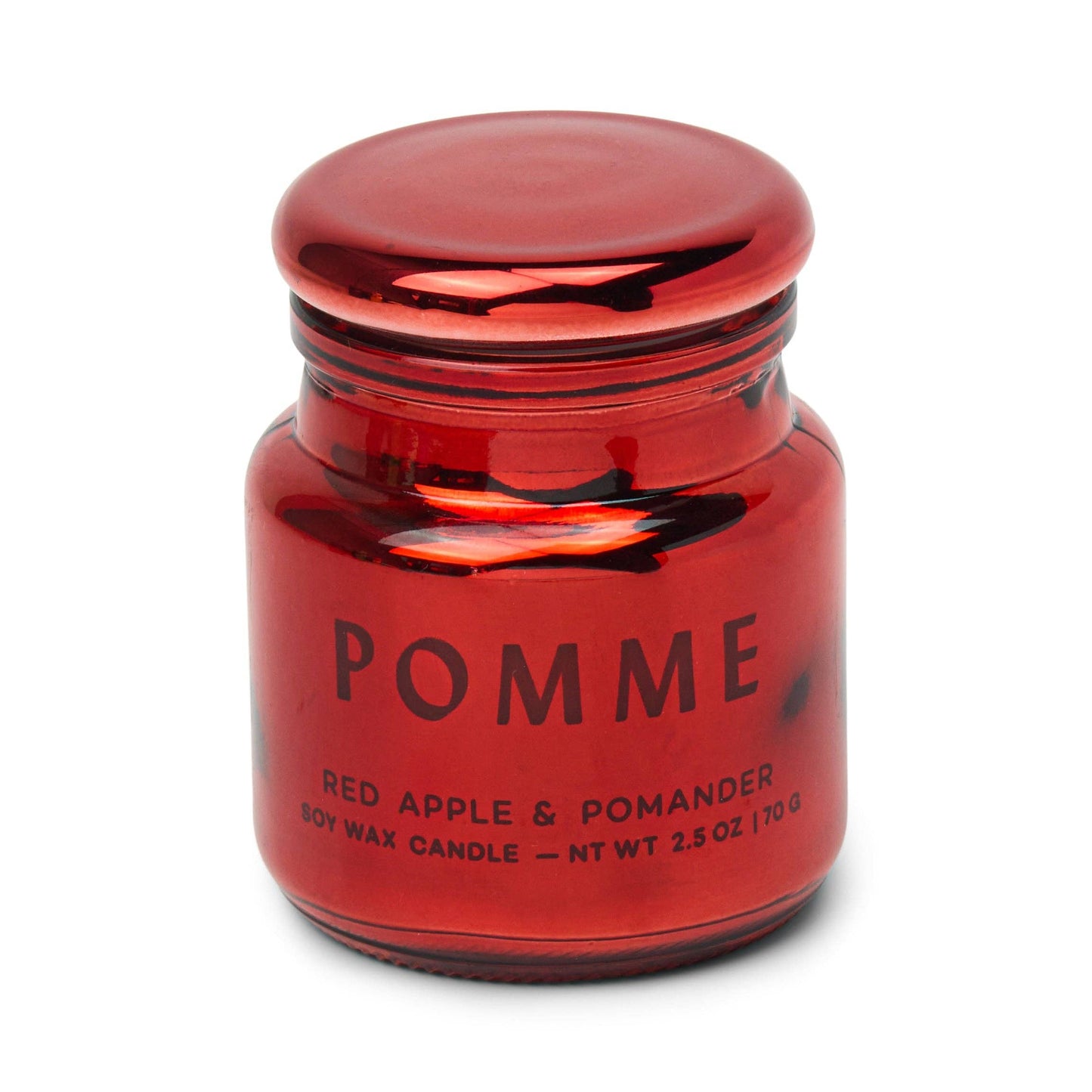 Designworks Collective Chroma 2.5oz/71g Pomme Metallic Glass Candle - Red Apple & Pomander