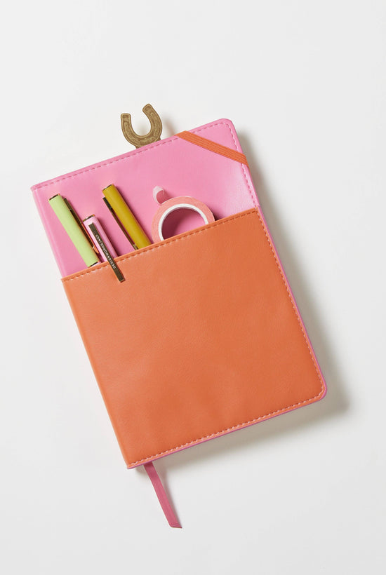 Designworks Collective Designworks Ink Vegan Leather Pocket Journal - Pink & Chili