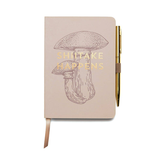 Designworks Collective Designworks Ink Vintage Sass Notebook+Pen - Shiitake Happens