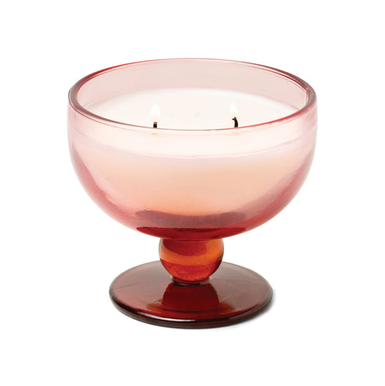 Designworks Collective Paddywax Aura Glass Candle - Rose & Red - Saffron Rose