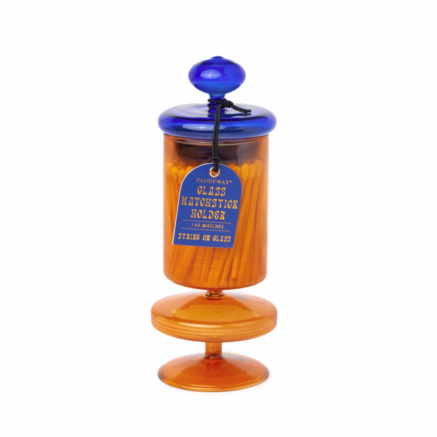Designworks Collective Paddywax Bubble Glass Match Holder (140 Pcs) - Funky Amber