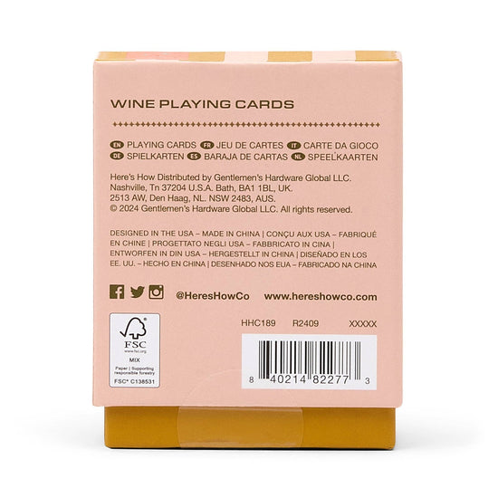 Designworks Collective Wine Playing Cards