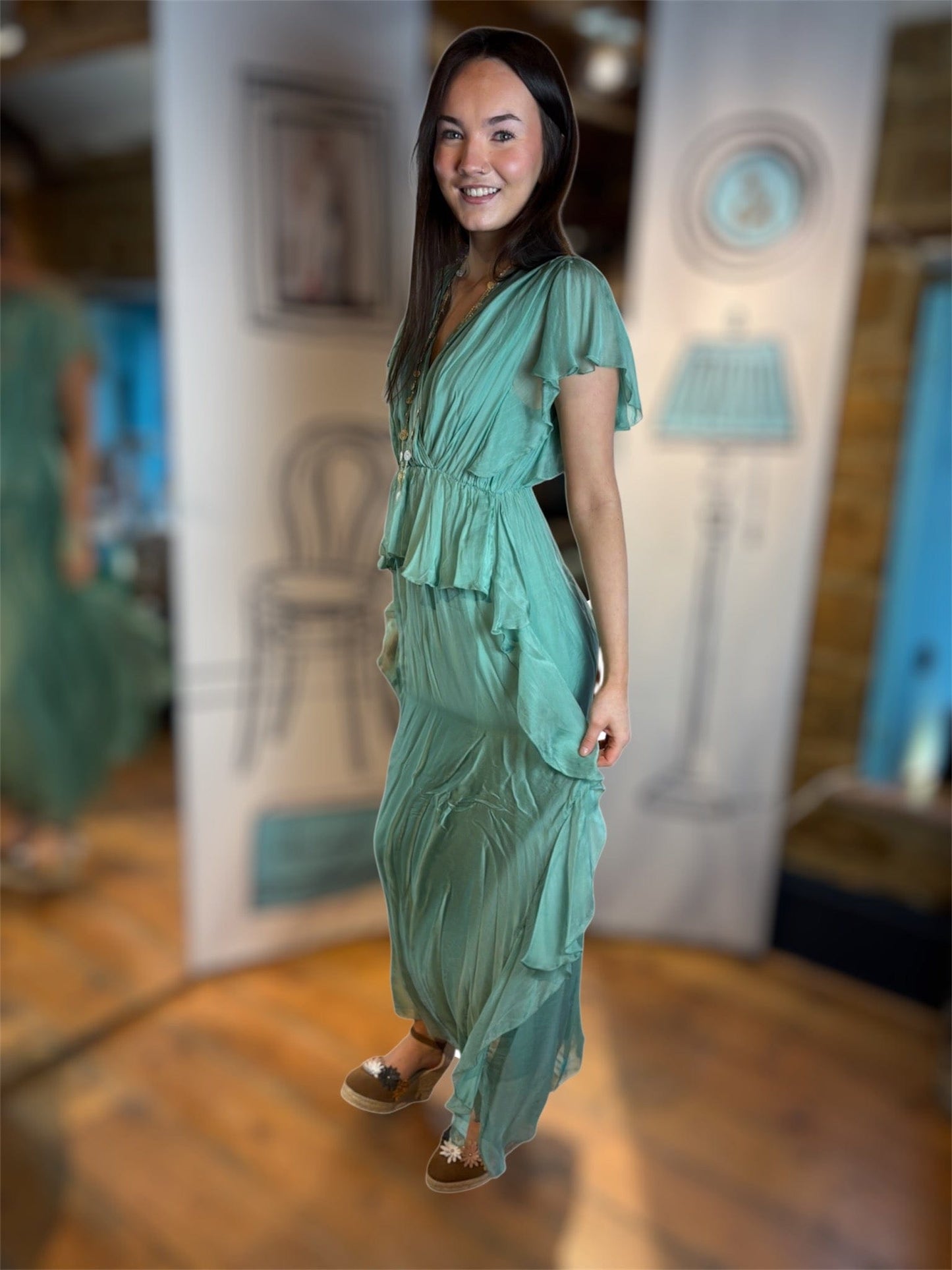 Dixie Dresses Alexa Dress in Opal