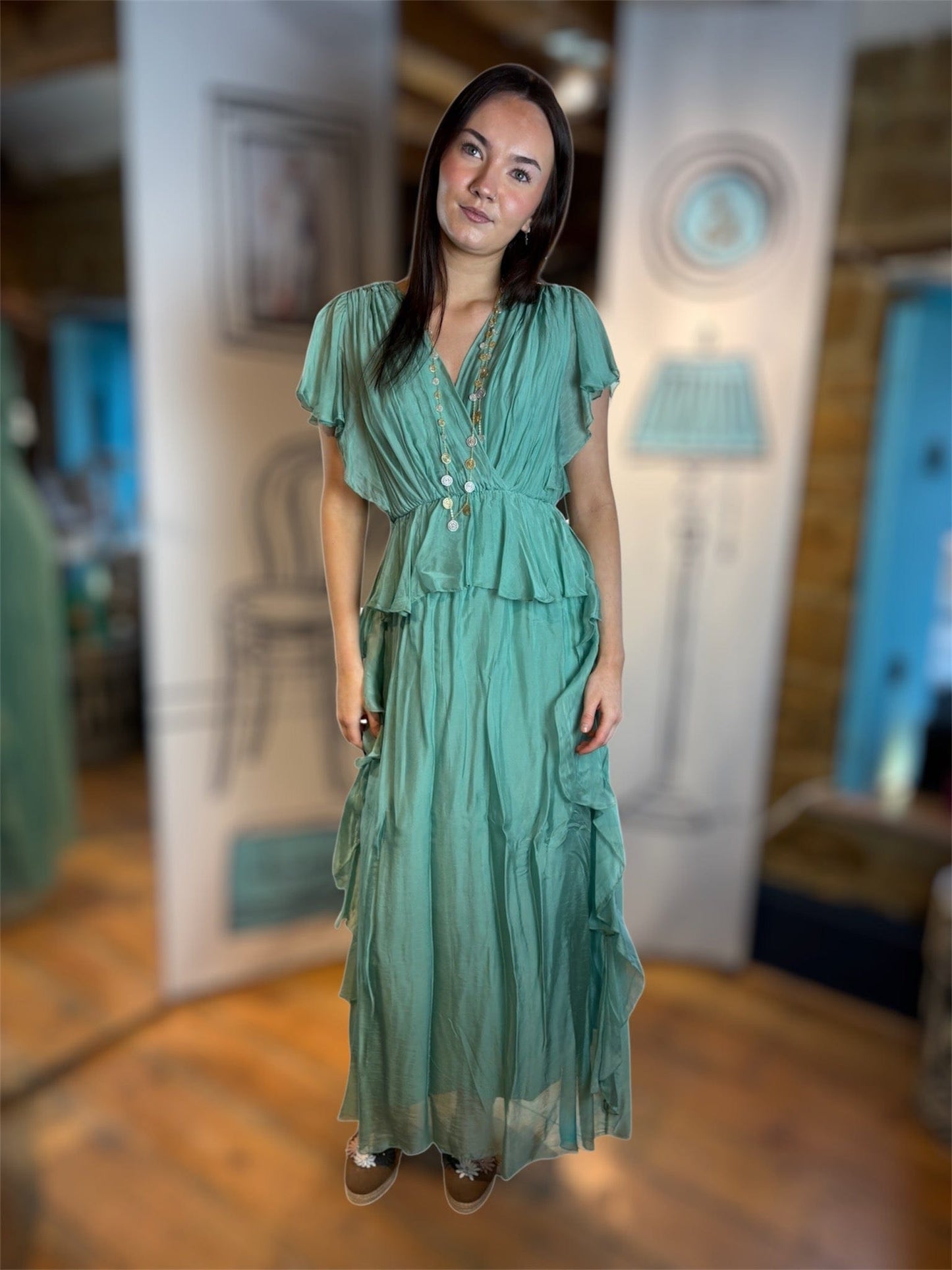 Dixie Dresses Alexa Dress in Opal