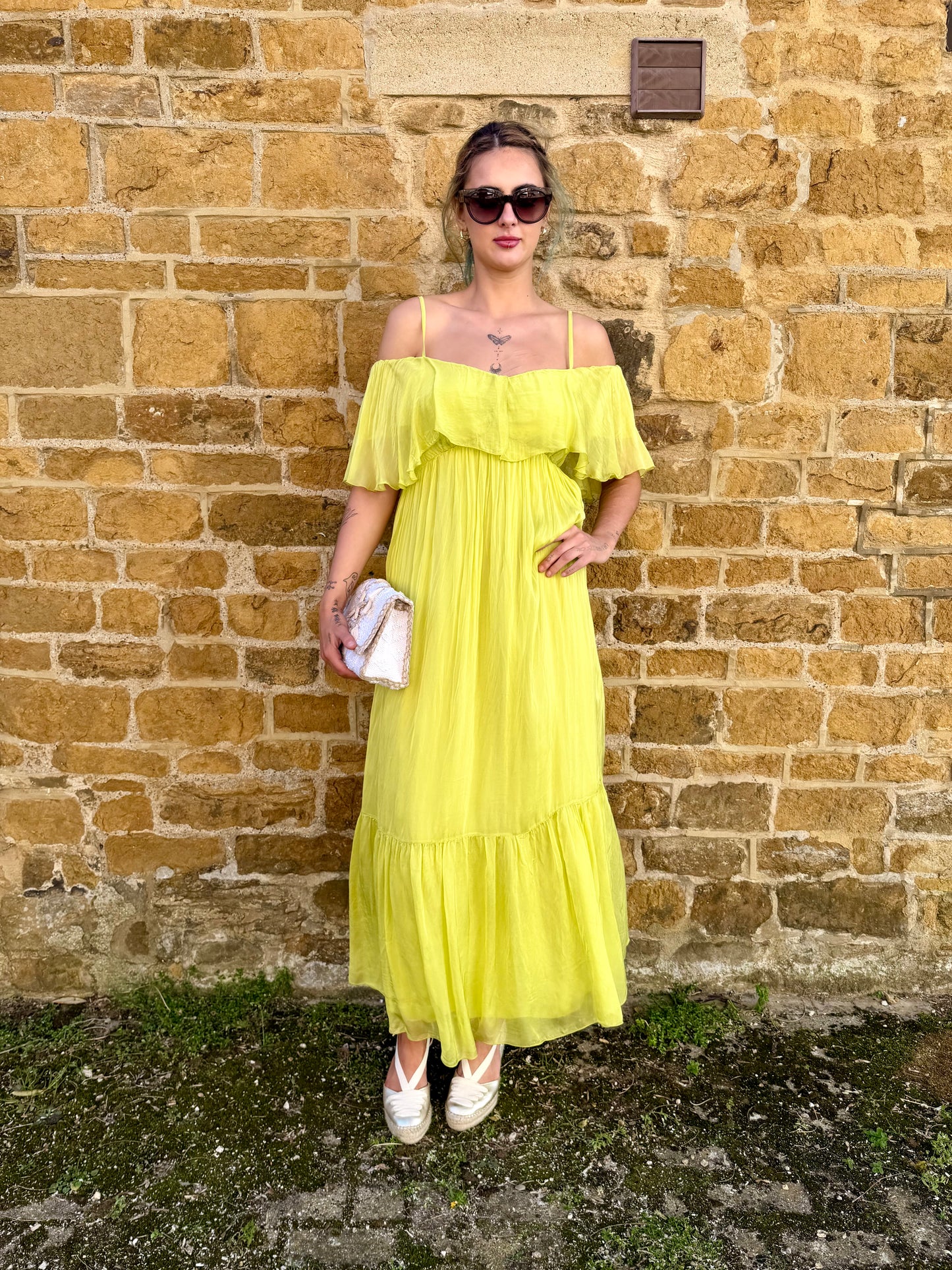 Dixie Dresses Cleo Dress in Lime