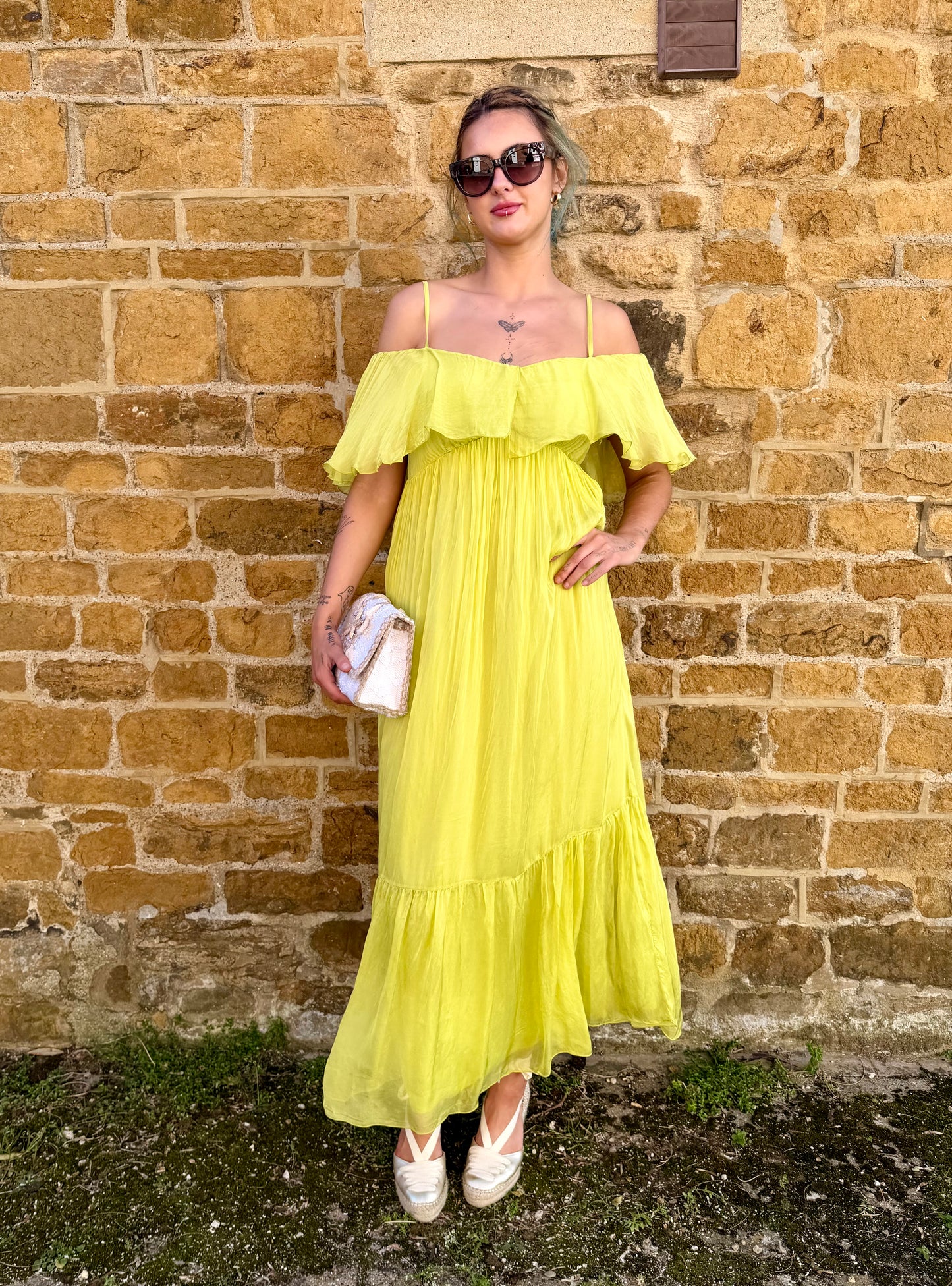 Dixie Dresses Cleo Dress in Lime