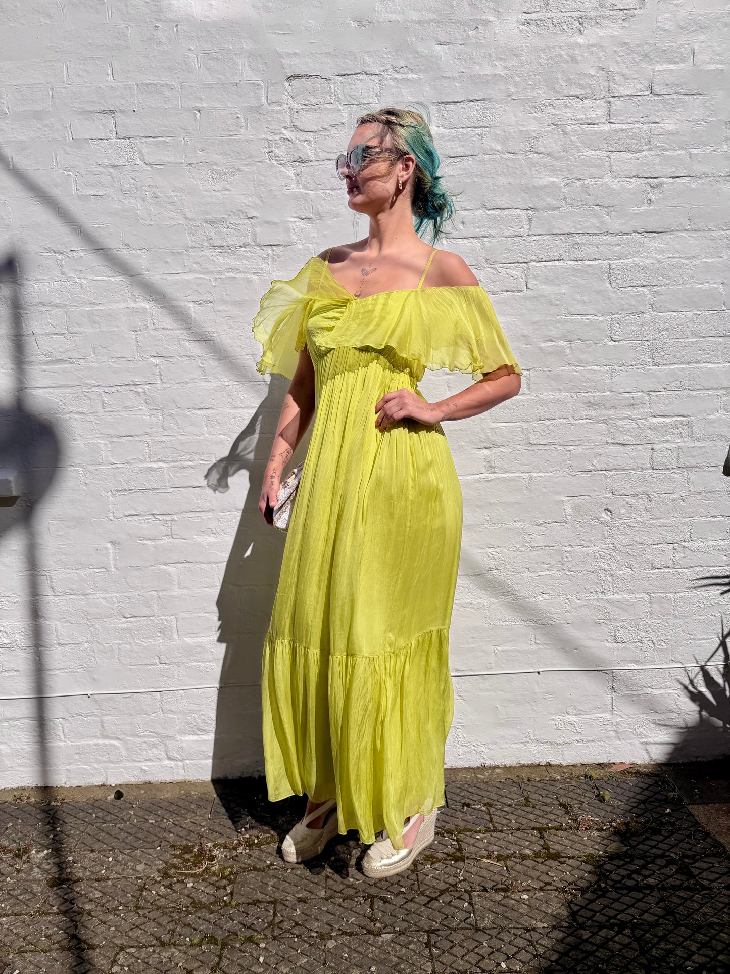 Dixie Dresses Cleo Dress in Lime