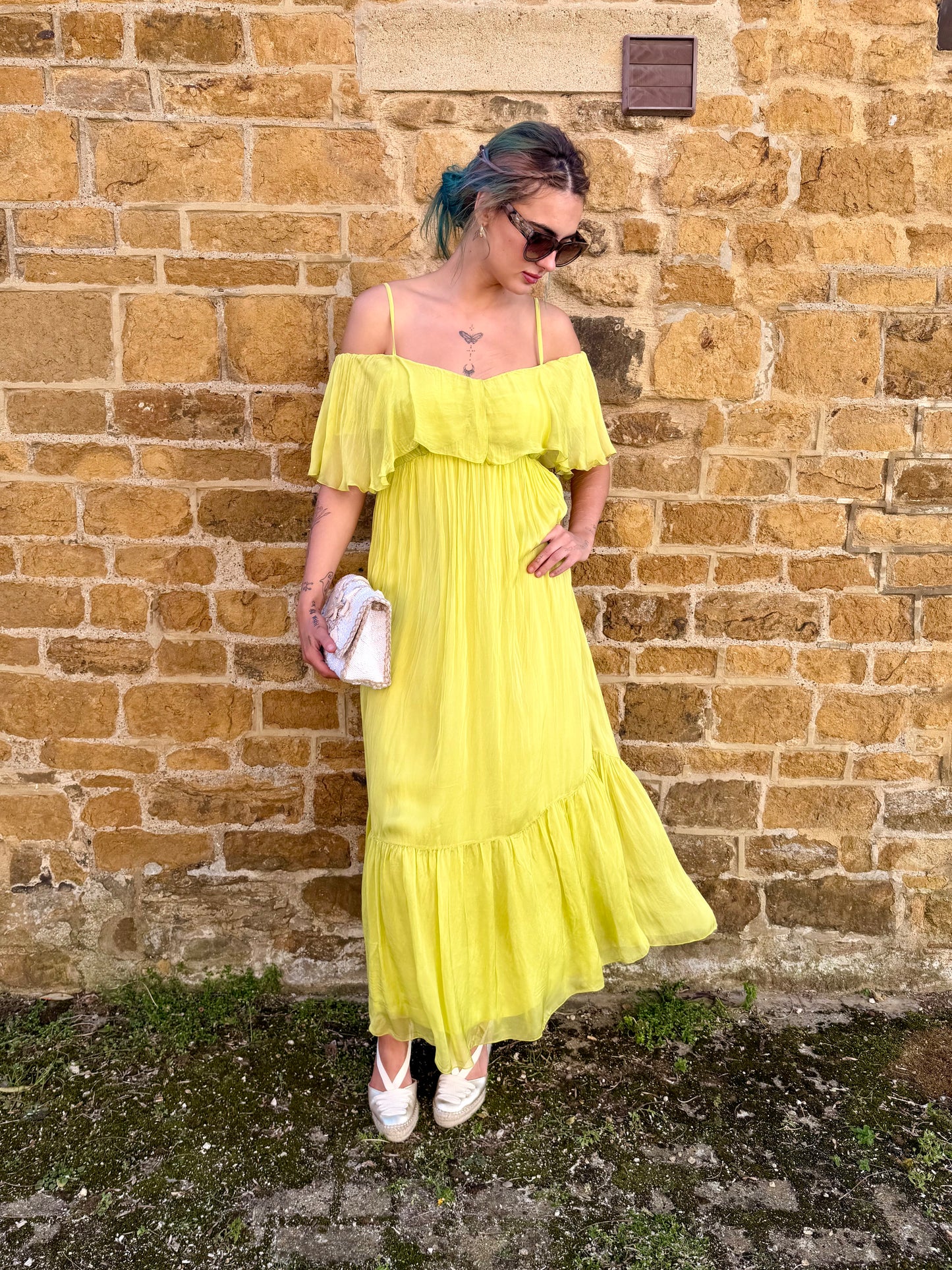 Dixie Dresses Cleo Dress in Lime